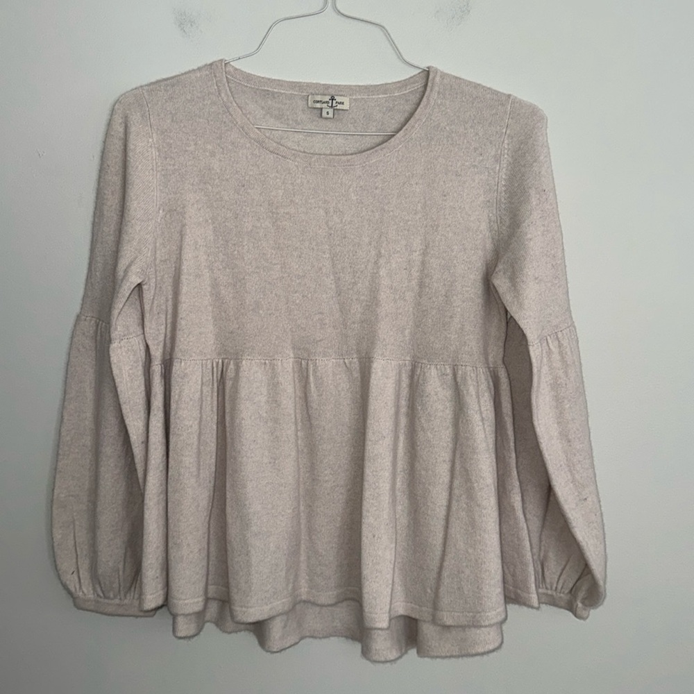 Cortland Park Small Babydoll Cashmere Sweater